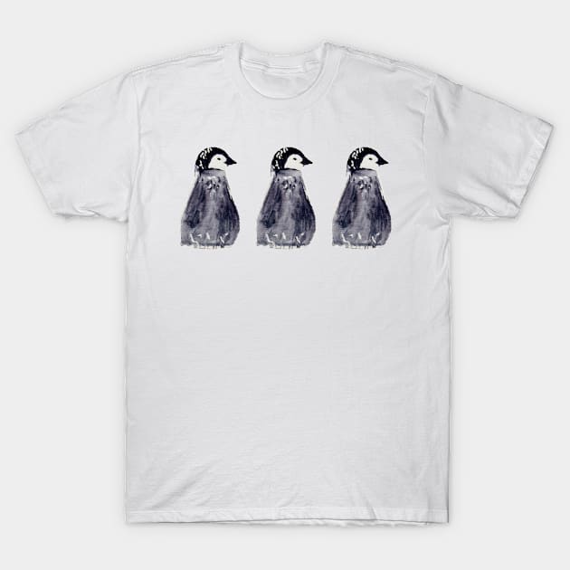 3 baby penguins T-Shirt by Zamen